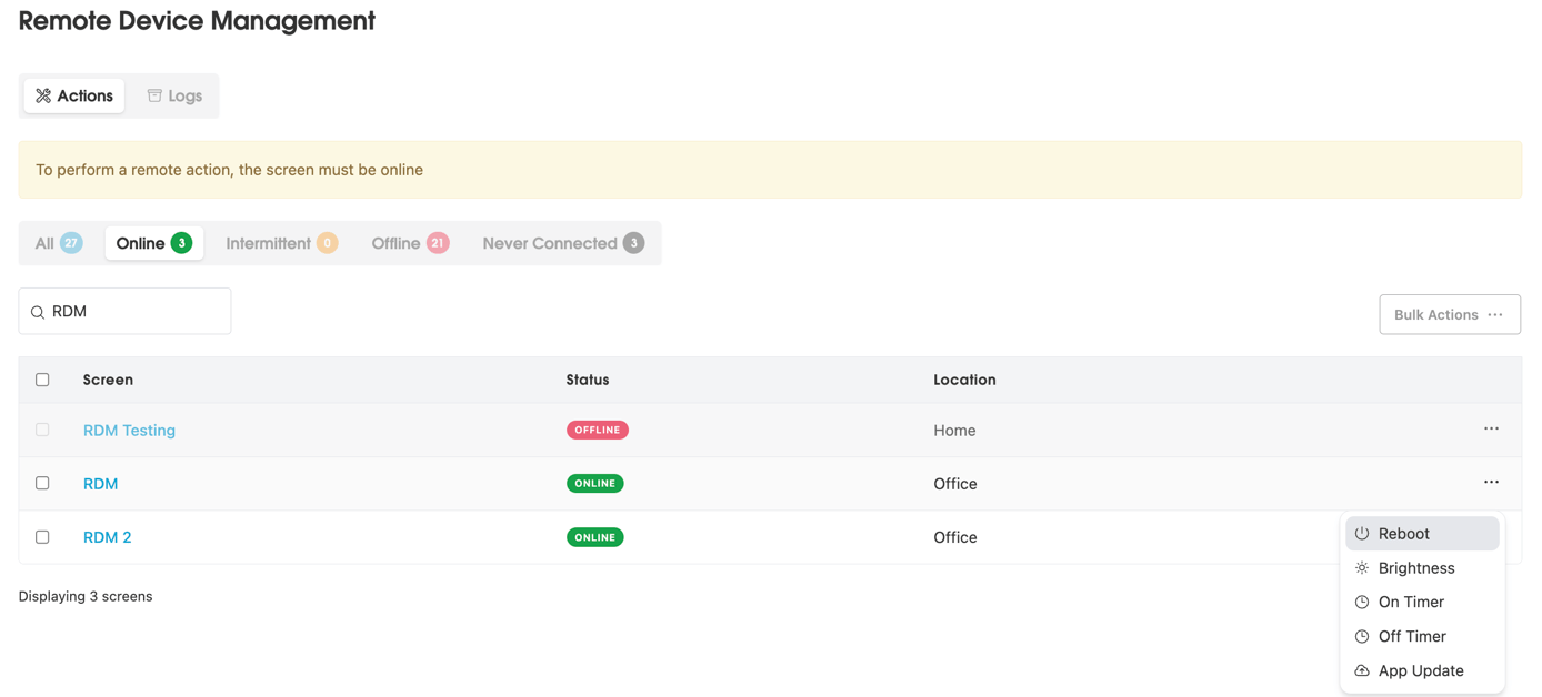 Android Remote Device Management (RDM)