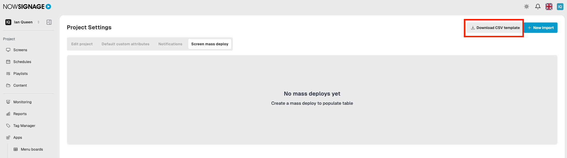 Screen Mass Deploy Tool