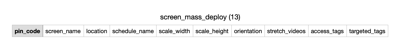 Screen Mass Deploy Tool