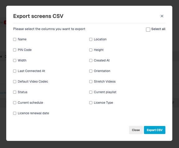 How to Export Screen Data to a CSV File